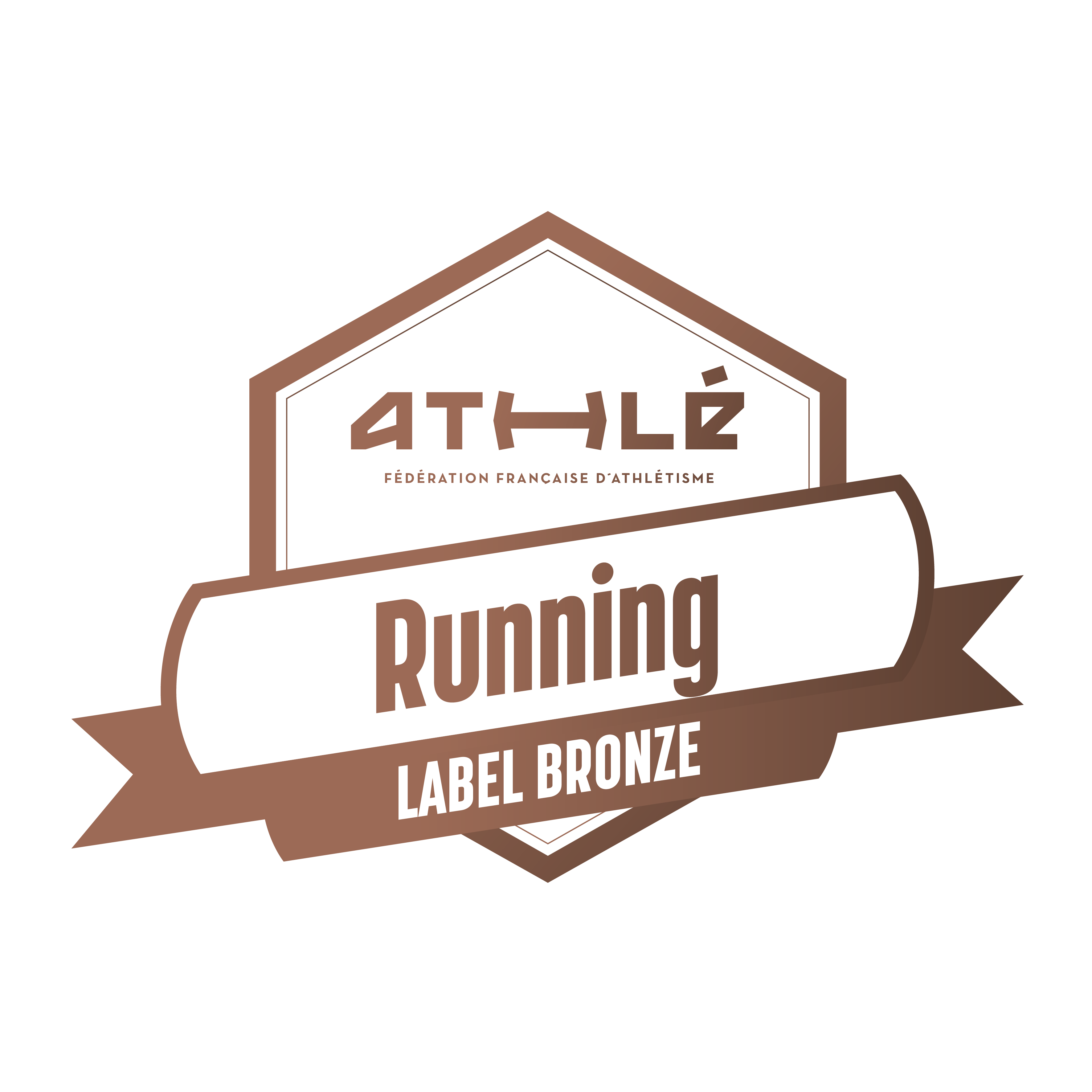 label HORS STADE BRONZE UZ54